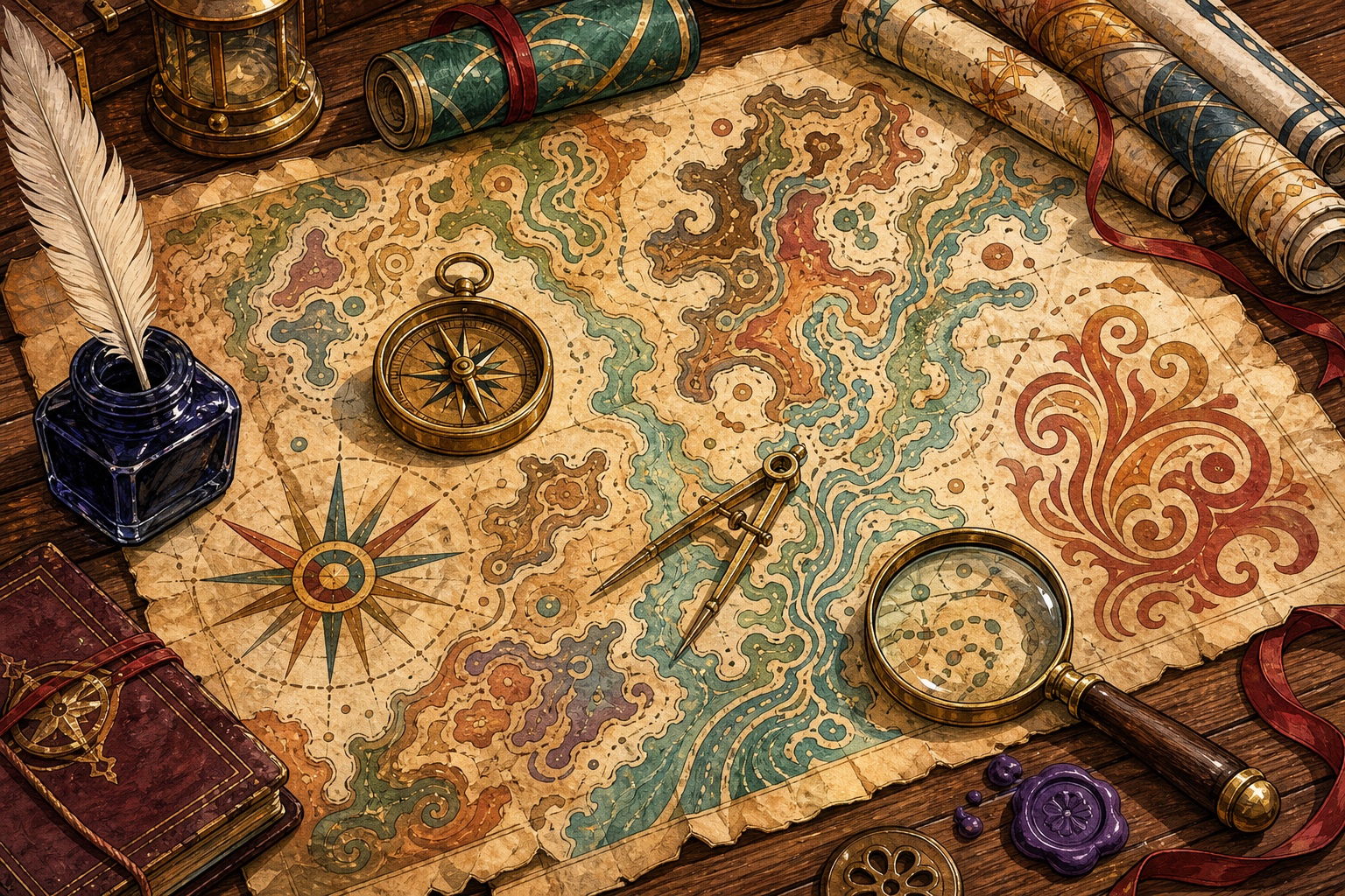 Cartographer's Desk jigsaw puzzle