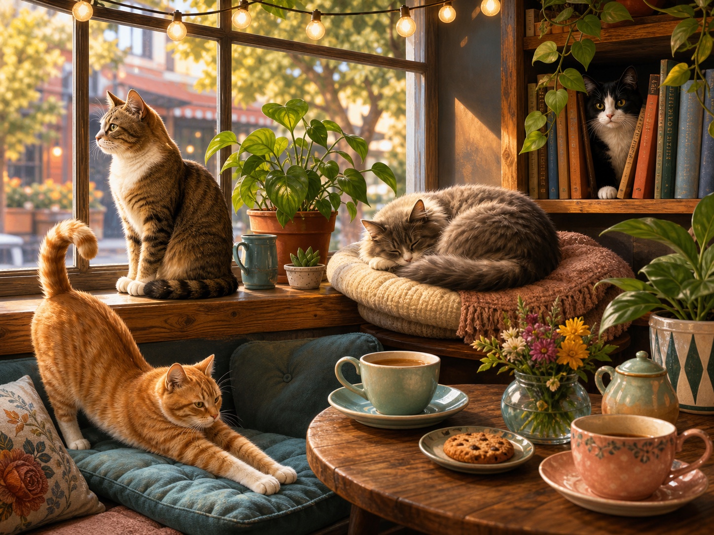 Cat Café jigsaw puzzle