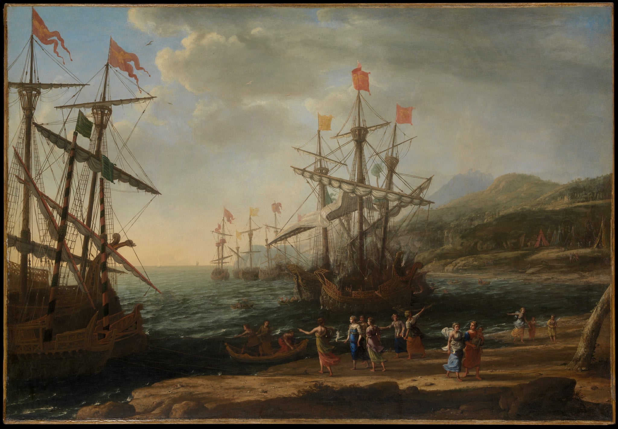 Trojan Women Setting Fire to Their Fleet jigsaw puzzle artwork