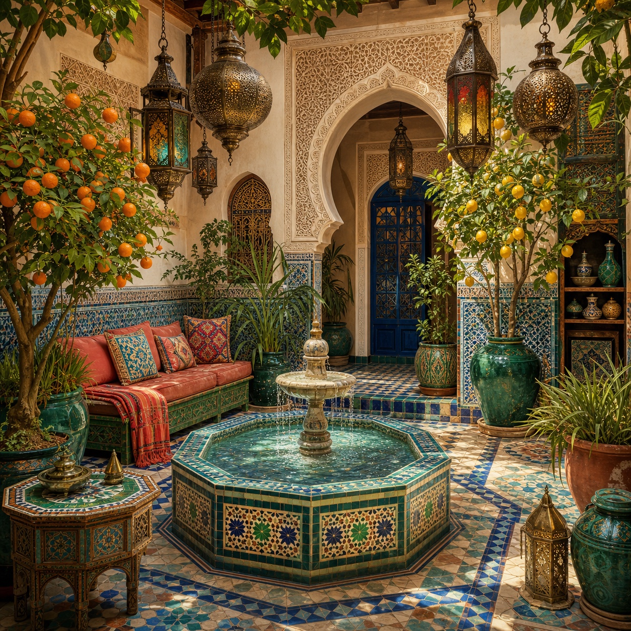 Moroccan Riad Courtyard jigsaw puzzle