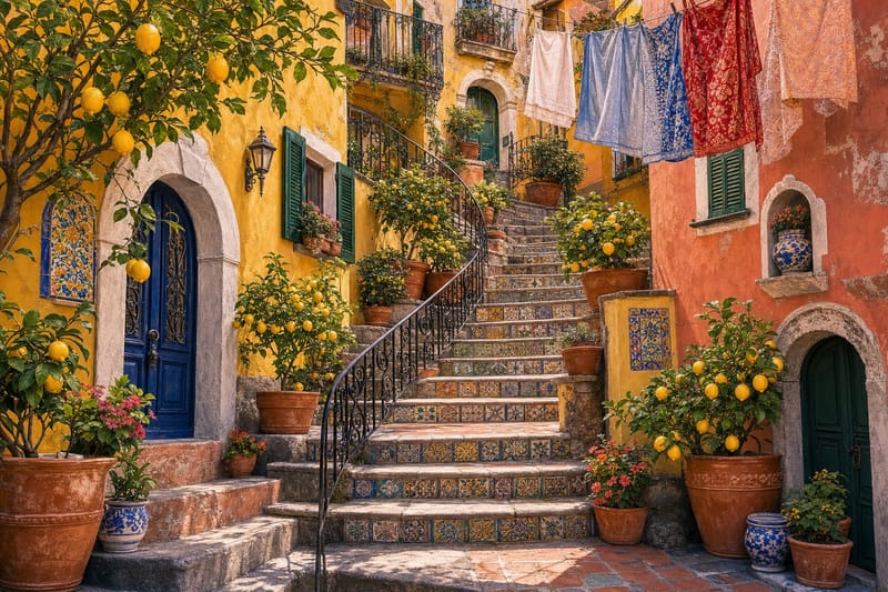 Amalfi Coast Stairway jigsaw puzzle