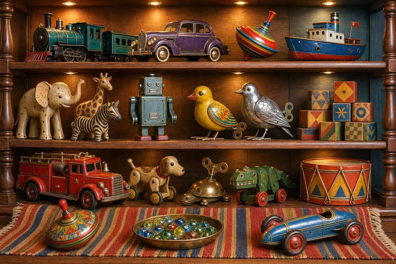 Antique Toy Shelf jigsaw puzzle artwork