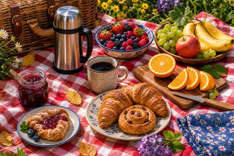 Breakfast Picnic Spread jigsaw puzzle artwork