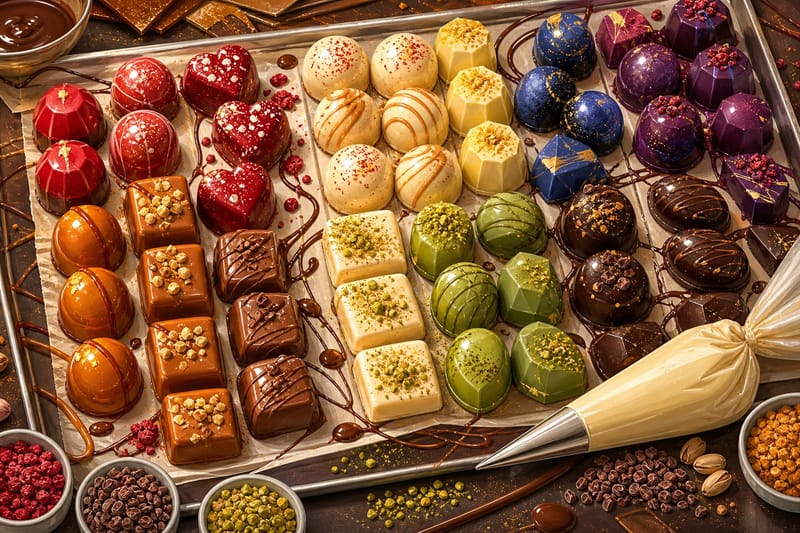Chocolatier's Tray jigsaw puzzle artwork