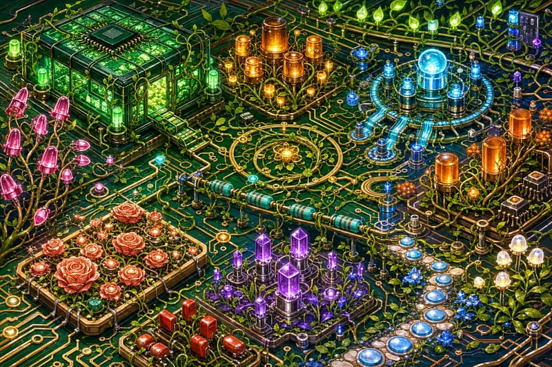Circuit Bloom jigsaw puzzle artwork