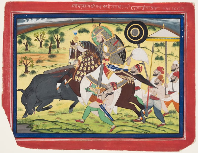 Maharao Ram Singh II Hunting jigsaw puzzle