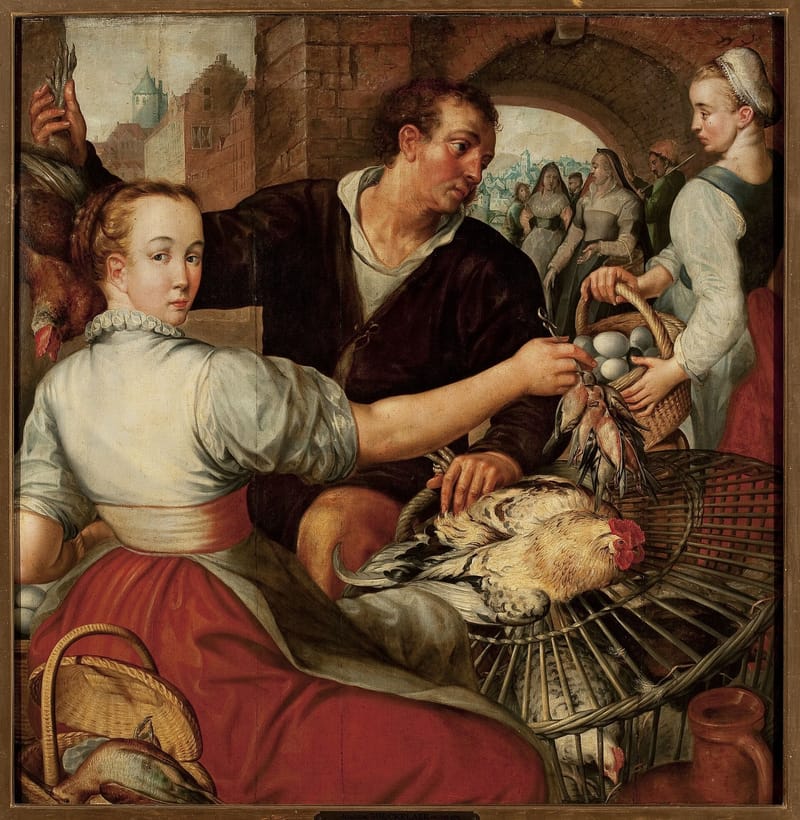 At the Market jigsaw puzzle artwork