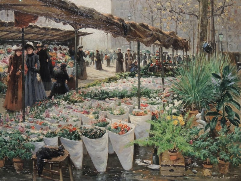 Blumenmarkt an der Madeleine IV jigsaw puzzle artwork