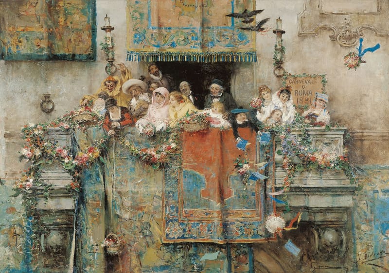 The Carnival in Rome jigsaw puzzle artwork