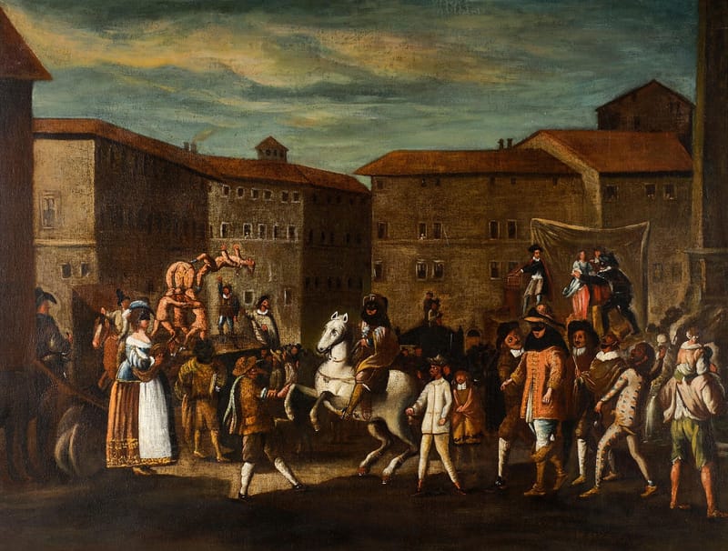 Joseph Heintz (II) (circle) Carnival scene 2 jigsaw puzzle artwork