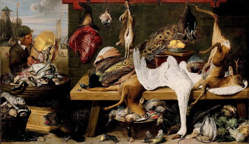 Market Scene on a Quay jigsaw puzzle artwork