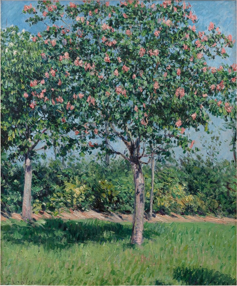 Marronnier rose, plaine d'Argenteuil jigsaw puzzle artwork