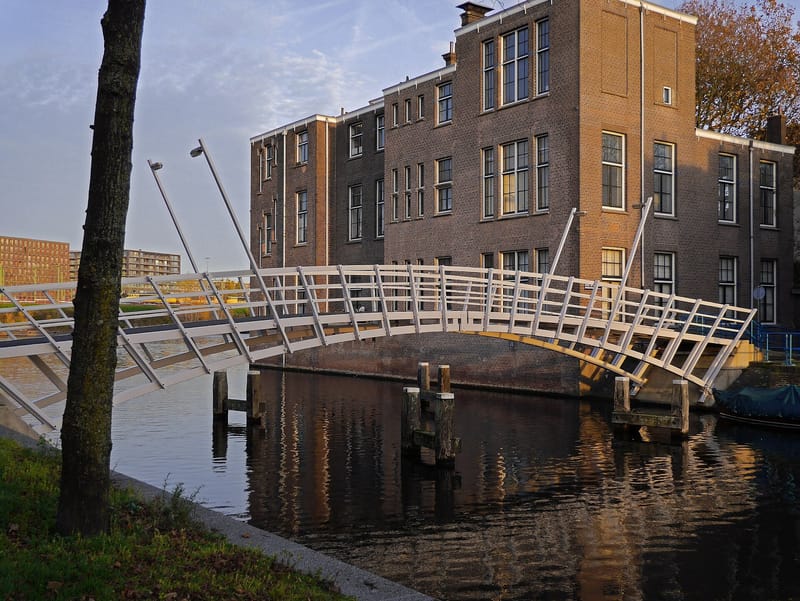 Bridge over the Kattenburgervaart, Amsterdam jigsaw puzzle artwork