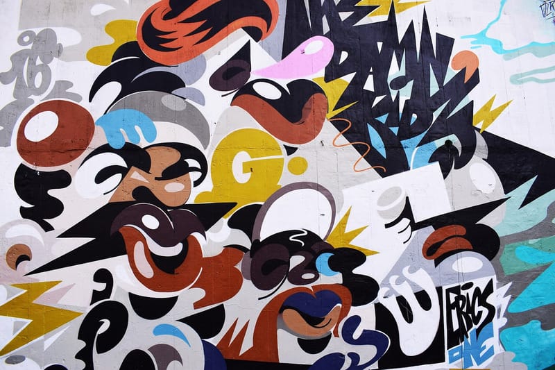 Random graffiti art (Unsplash) jigsaw puzzle artwork
