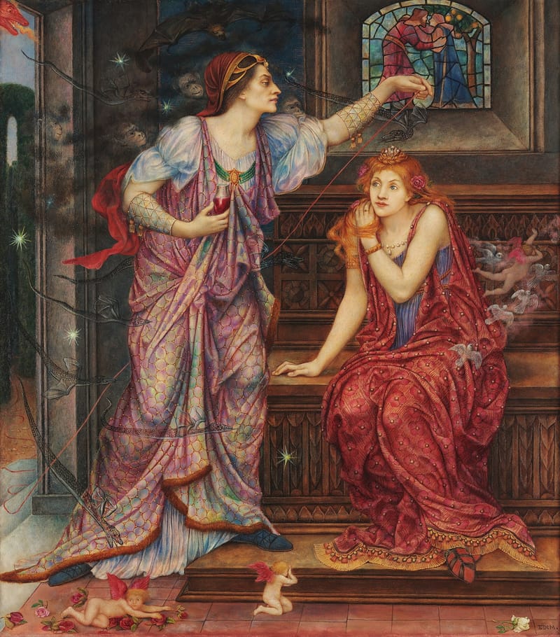 Queen Eleanor & Fair Rosamund jigsaw puzzle artwork