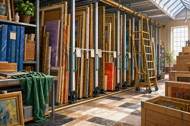 Gallery Storage Racks jigsaw puzzle artwork