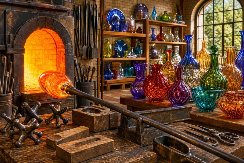 Glassblower's Gallery jigsaw puzzle artwork