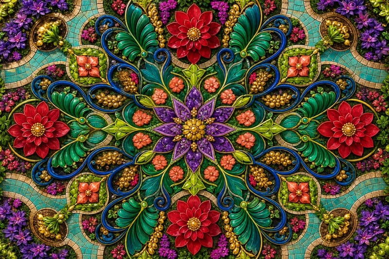 Kaleidoscope Garden jigsaw puzzle artwork