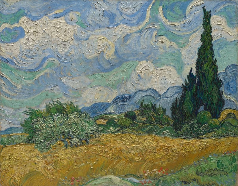 Wheat Field with Cypresses jigsaw puzzle