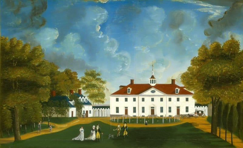 A View of Mount Vernon jigsaw puzzle artwork