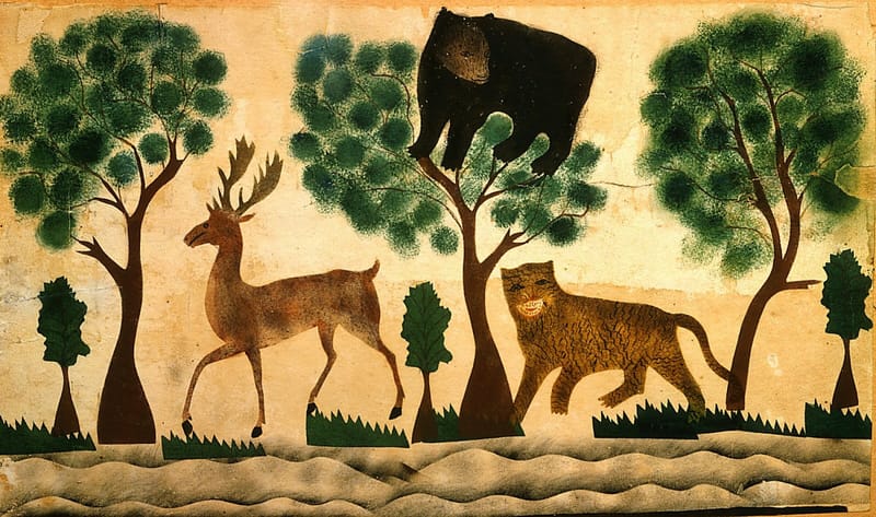 Bear in Tree jigsaw puzzle artwork