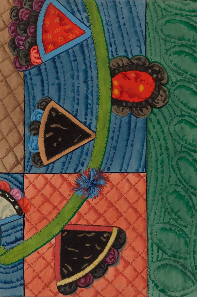 Coverlet (Applique Quilt) jigsaw puzzle artwork