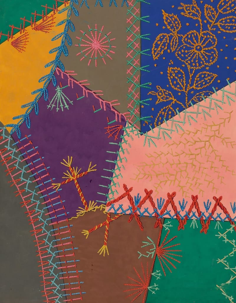 Crazy Quilt (Detail) jigsaw puzzle artwork