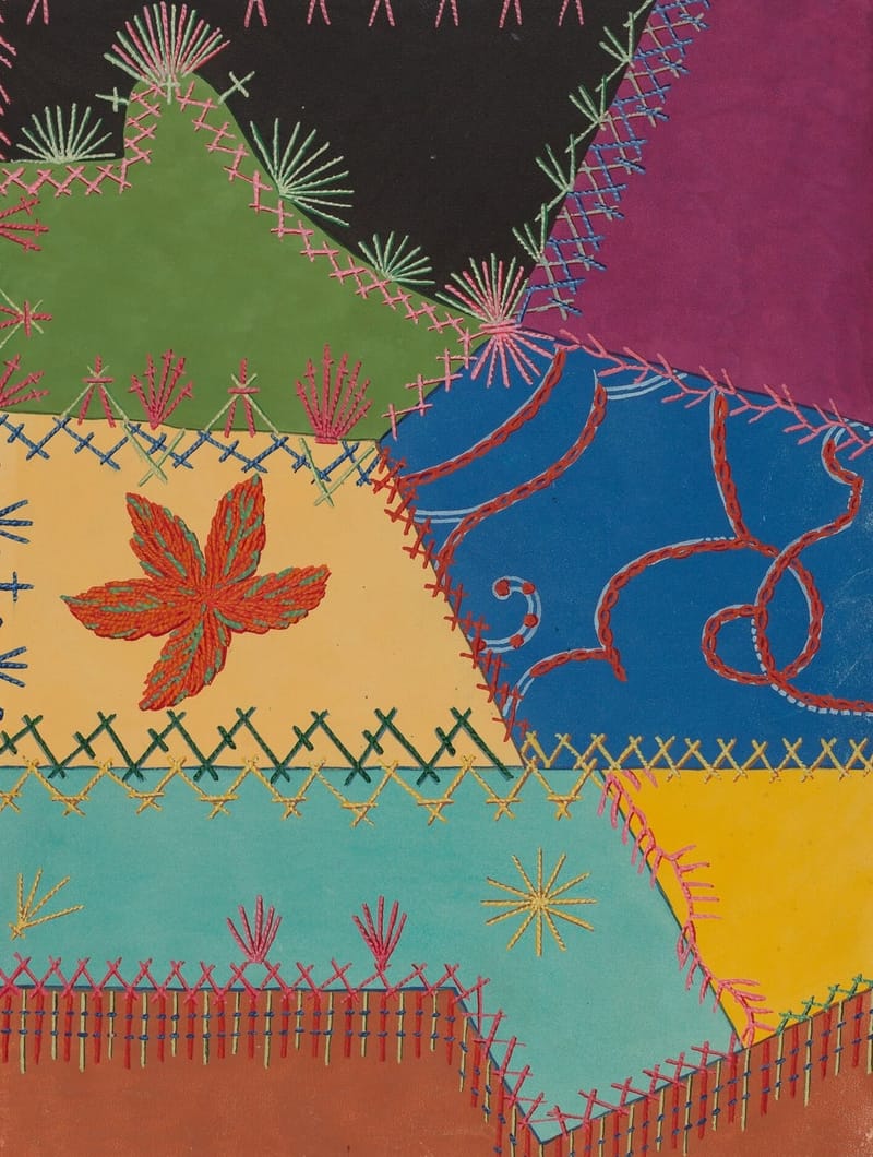 Crazy Quilt Detail jigsaw puzzle artwork