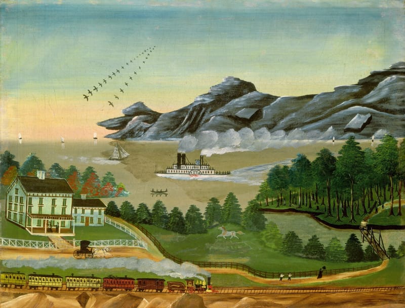 Geese in Flight jigsaw puzzle artwork