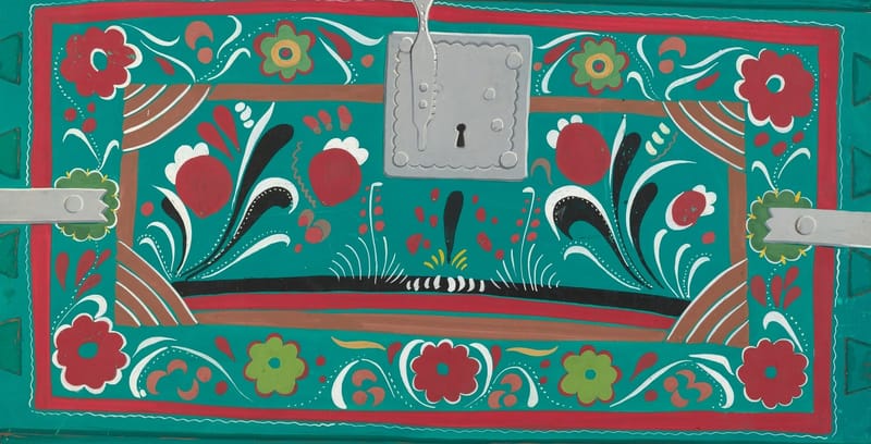 Painted Chest jigsaw puzzle artwork