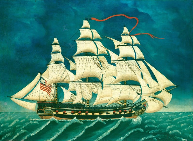 Ship in Full Sail jigsaw puzzle artwork