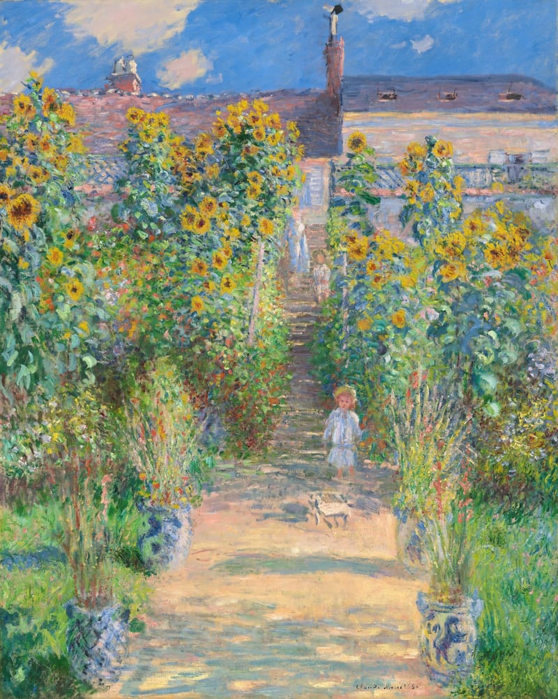 The Artist's Garden at Vétheuil jigsaw puzzle artwork