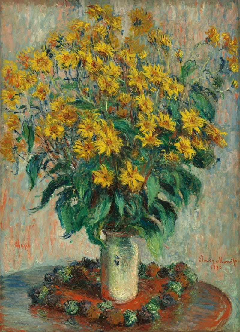 Jerusalem Artichoke Flowers jigsaw puzzle artwork