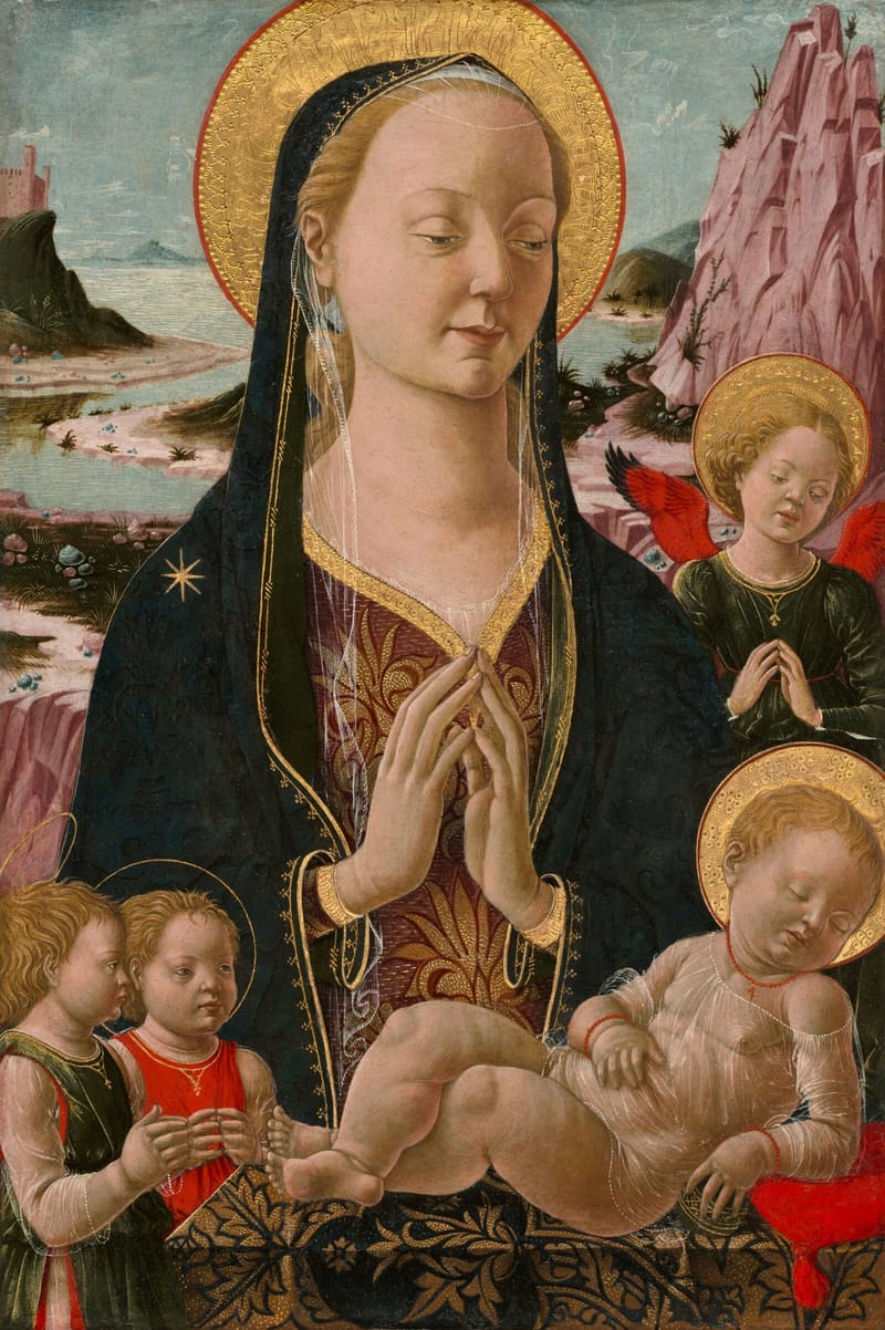 Madonna and Child with Angels jigsaw puzzle artwork