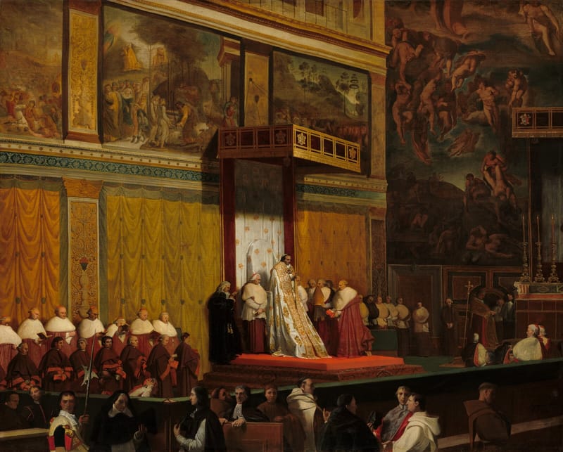 Pope Pius VII in the Sistine Chapel jigsaw puzzle artwork