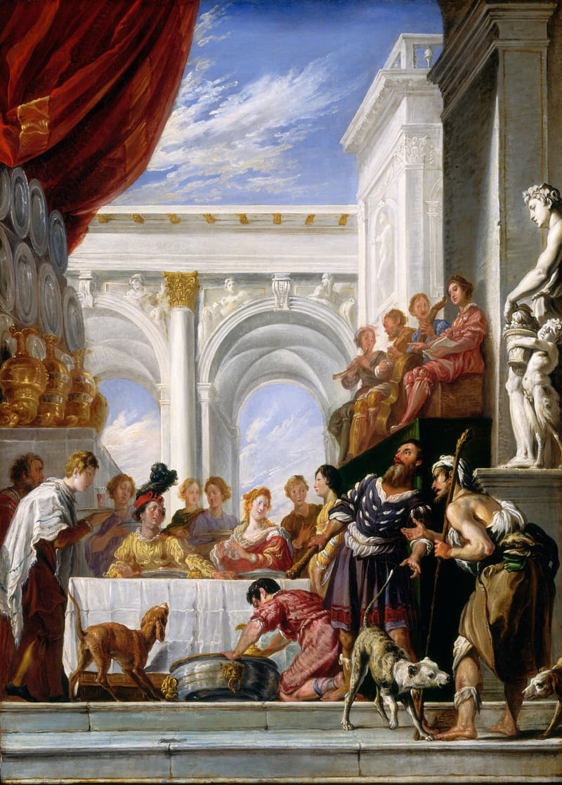 The Parable of Lazarus and the Rich Man jigsaw puzzle artwork
