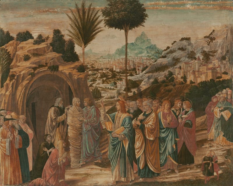 The Raising of Lazarus jigsaw puzzle artwork