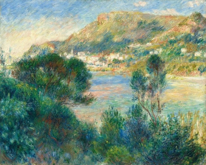 View of Monte Carlo from Cap Martin jigsaw puzzle artwork