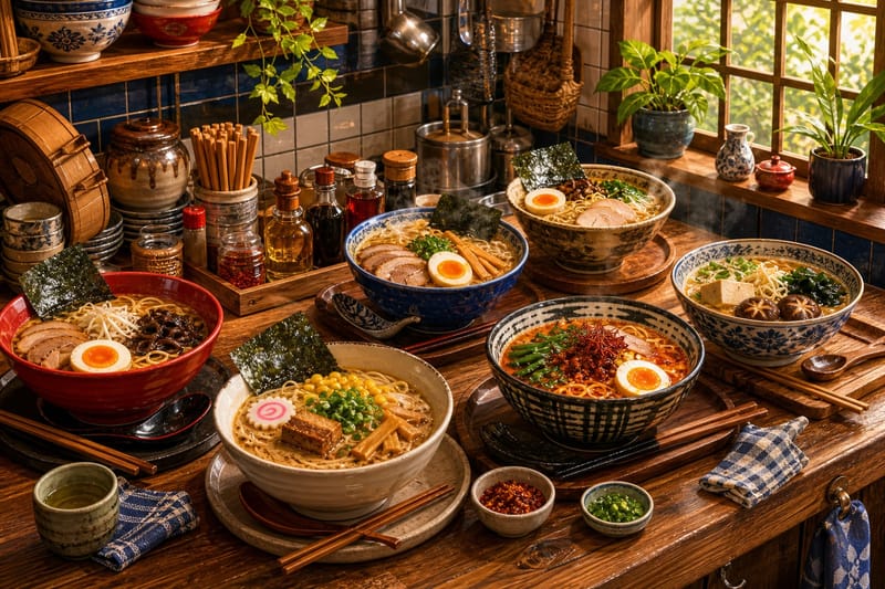 Ramen Bar Counter jigsaw puzzle artwork