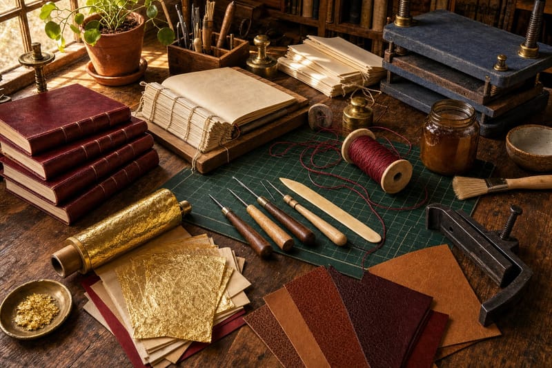 Rare Book Restoration Table jigsaw puzzle artwork