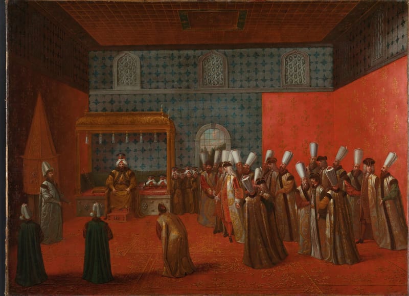 Ambassador Cornelis Calkoen at His Audience with Sultan Ahmed III jigsaw puzzle