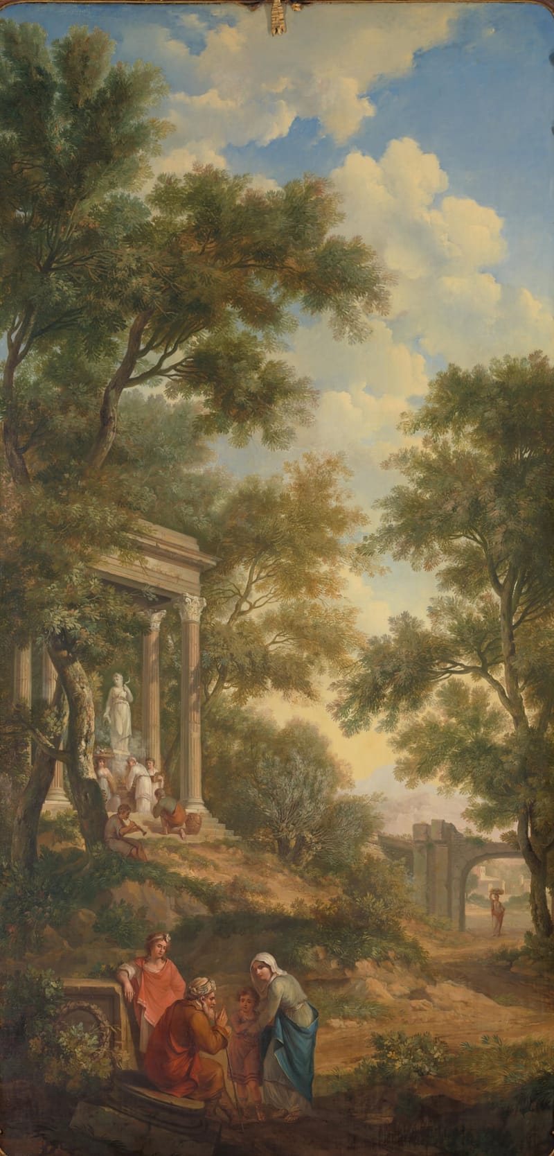Arcadian Landscape with a Temple and an Old Man jigsaw puzzle