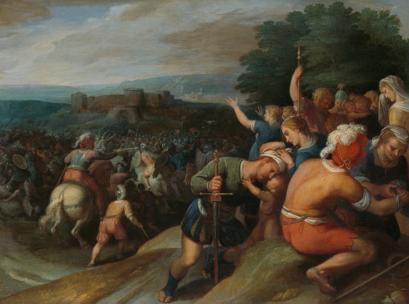 The Batavians Surround the Romans at Vetera jigsaw puzzle artwork