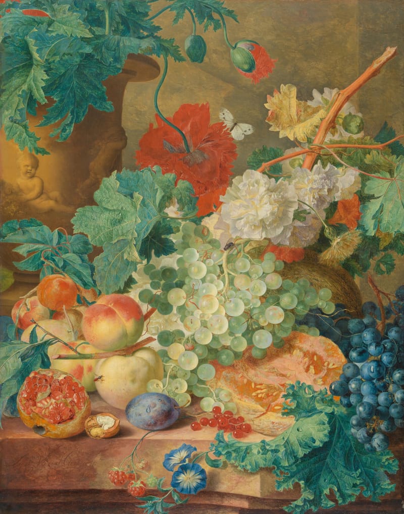 Still Life with Flowers and Fruit jigsaw puzzle artwork
