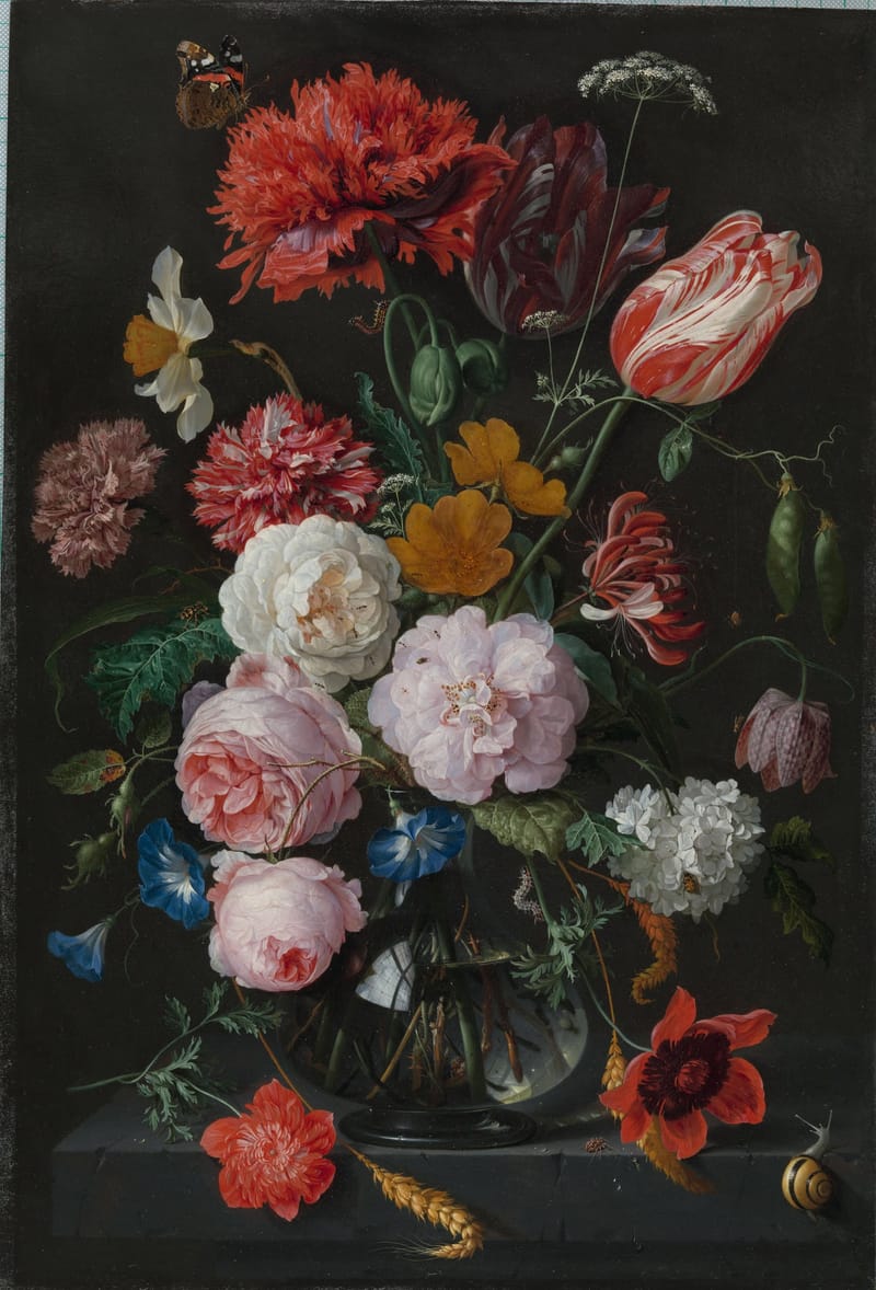 Still Life with Flowers in a Glass Vase jigsaw puzzle artwork