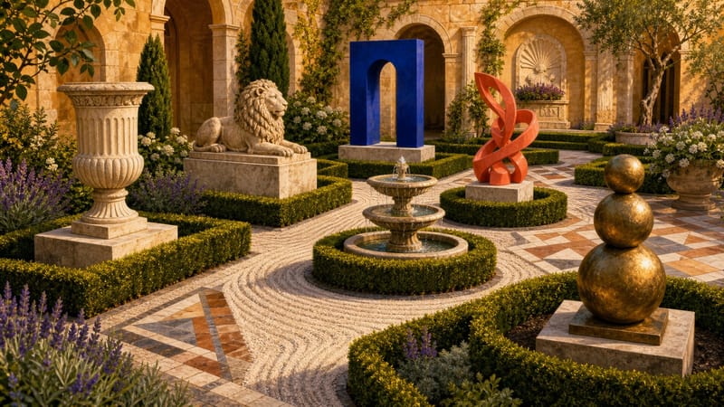 Sculpture Garden Courtyard jigsaw puzzle