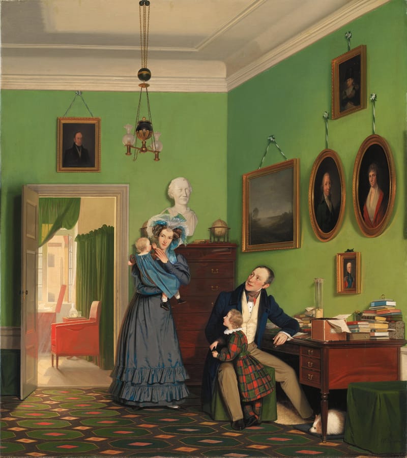 Familien Waagepetersen jigsaw puzzle artwork