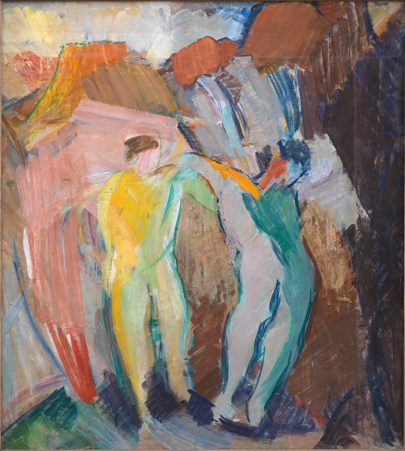 Two Genii (Color Sketch) jigsaw puzzle artwork
