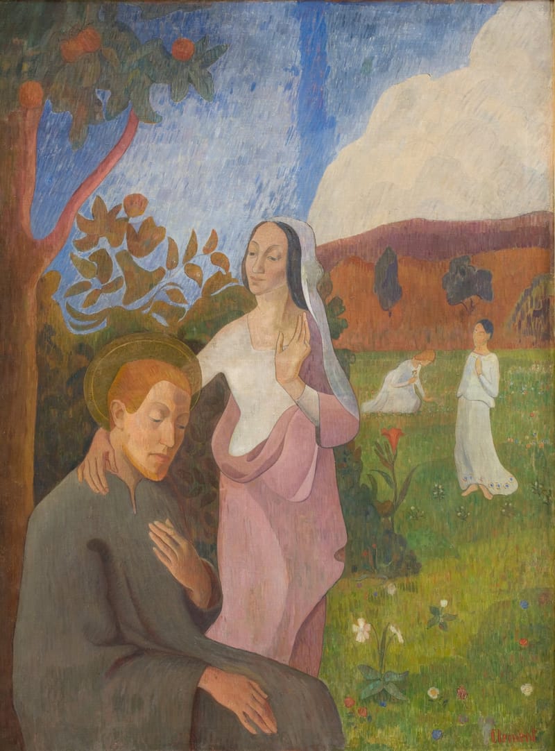 The Vision of Saint Francis jigsaw puzzle artwork