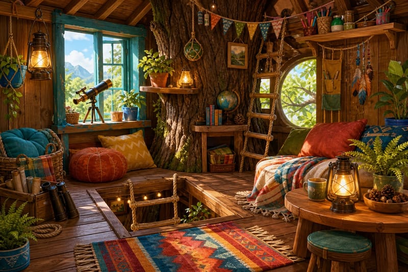 Treehouse Hideaway jigsaw puzzle artwork